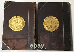 PERSONAL MEMOIRS of ULYSSES S GRANT 1885-1886 Civil War LEATHER SET 1st Ed Books