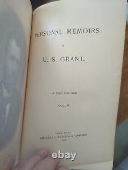 Personal Memoirs of U. S. Grant 1885-86 2 Vols 1st ed