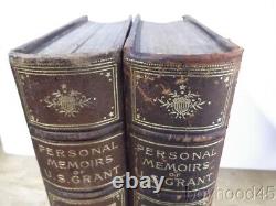 Personal Memoirs of U. S. Grant-2 Vols, Half Leather, First Edition