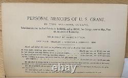 Personal Memoirs of U. S. Grant, Volumes 1 & 2