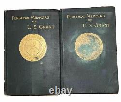 Personal Memoirs of US Grant 1885-1886. Gorgeous color & gilt, all foldouts