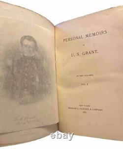 Personal Memoirs of US Grant 1885-1886. Gorgeous color & gilt, all foldouts