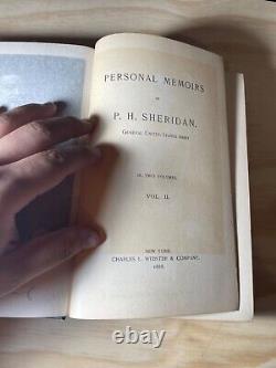 Philip Sheridan 1st Ed 1888 Personal Memoirs of P H Sheridan General US Army