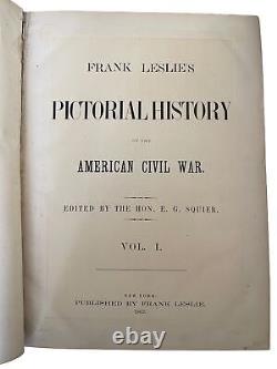 Pictorial history of the war of 1861 by Frank Leslie Parts I & II Civil War