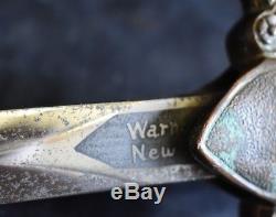Post Civil War M 1840 Quartermaster Sword or Pay Department Saber Warnock N. Y