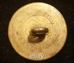 Pre CIVIL War 1 Pc Flat New York State Militia Button Alberts# Ny-9b-ty War 1812