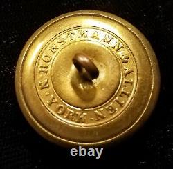 Pre CIVIL War/civil War Era New York State Seal Militia Button Alberts# Ny-25-a1