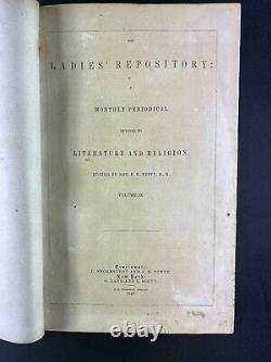 Pre Civil War, Illustrated, Ladies Repository, a monthly periodical 1849, Vol IX