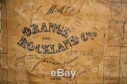Pre-Civil War Orange Rockland County Map
