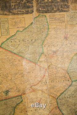 Pre-Civil War Orange Rockland County Map