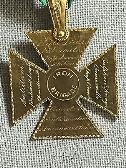 Presentation Gold Civil War Medal 14 NY. S. M & 84th Iron Brigade Henry L Cranford