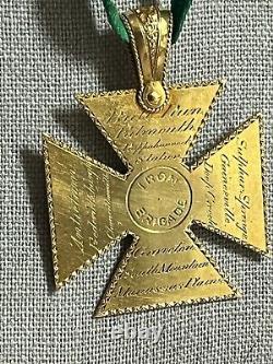 Presentation Gold Civil War Medal 14 NY. S. M & 84th Iron Brigade Henry L Cranford