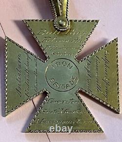 Presentation Gold Civil War Medal 14 NY. S. M & 84th Iron Brigade Henry L Cranford