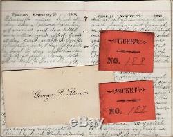 RARE 1869 School Teacher's Handwritten POST CIVIL WAR DIARY Hamlin Monroe NY
