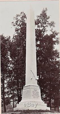 RARE 1903 Photo GAR Civil War Monument Dedicatn 1st NY Dragoons Letchworth Park
