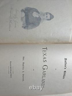RARE AUTHOR'S EDITION! Texas Garlands By Martha Hotchkiss Whitten Antique 1889