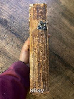 RARE Antique 1845 Pre Civil War American HOLY BIBLE Good Binding NY, Coates CT