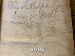 RARE Antique 1845 Pre Civil War American HOLY BIBLE Good Binding NY, Coates CT