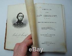RARE Book 114th Regiment NY by Beecher 1866 OWNED by Captain Wheeler Civil War