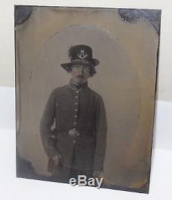 RARE Civil War Soldier Tintypes and Hospital ID Record NY Co. B