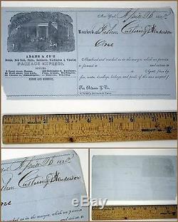 RARE Collection of 12 WAY BILLS 1848-59 mainly from NEW YORK Civil War era STAGE