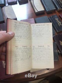 RARE handwritten diaries set 1900-1926 NY CIVIL WAR VET HUSBAND & WIFE ENTRIES