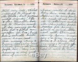 Rare 1874 Handwritten Post CIVIL War Diary Much Sickness Hamlin Monroe Ny