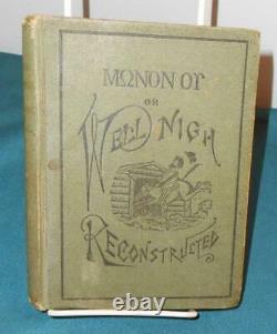 Rare Antique Book Monon Ou or Well Nigh Reconstructed 1882 VG-NF Brin. Matthews