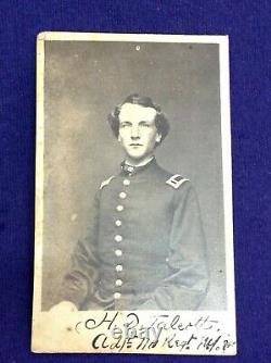 Rare Antique Photograph CIVIL War Soldier H D Talcott 110 Regiment Oswego Ny