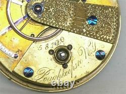 Rare CIVIL War 1857 New York Model Waltham Appleton Tracy 15 Jwl Pocket Watch