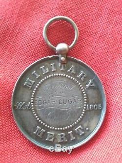 Rare Civil War 1865 22nd New York Military Merit Named Medal Edgar Lugar Co J