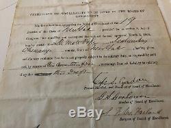 Rare Civil War Discharge Paper Paid $300 commutation exemption (New York) 1863