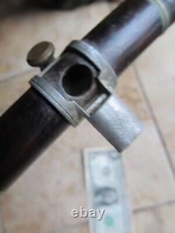 Rare Civil War Wooden Piccolo, withOrig Pewter CHEATER Blower, 69th NY, Musician