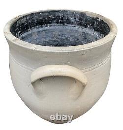 Rare and Early H&G Nash Utica NY Stoneware Salt Glazed Crock Pre Civil War
