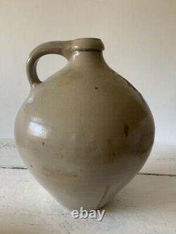 Rare and Early-H & G Nash- Utica-Stoneware Jug with Blue/Cobalt NY-Pre-Civil War