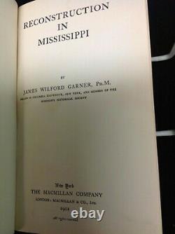 Reconstruction in Mississippi (064) J. W. Garner First Ed. 1901 HC Rebind