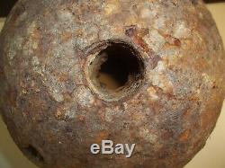 Revolutionary/Civil war 8 50 lb Cannonball Mortar Saratoga N. Y find