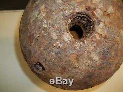 Revolutionary/Civil war 8 50 lb Cannonball Mortar Saratoga N. Y find