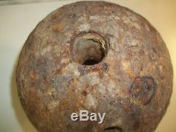 Revolutionary/Civil war 8 50 lb Cannonball Mortar Saratoga N. Y find