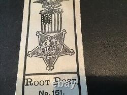 Root Post No 151 G. A. R. Syracuse NY Union Civil War Veteran Memoriam Ribbon