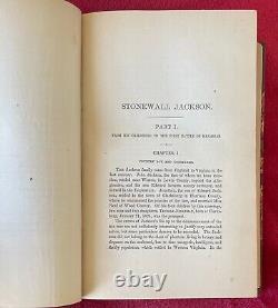 STONEWALL JACKSON A MILITARY BIOGRAPHY by JOHN ESTEN COOKE 1876 with ENGRAVINGS