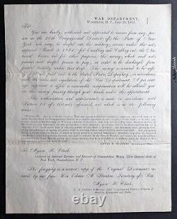 SW Peabody Livingston County NY Civil War Draft Commutation Documents (2) 25th