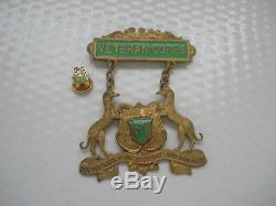 Scarce CIVIL War 69th New York Irish Brigade Veteran Corps Badge & Lapel