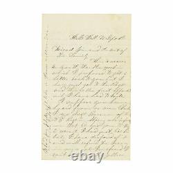 Sept 1862 Civil War Letter 12th New York Arrested Returning from Furlough