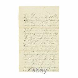 Sept 1862 Civil War Letter 12th New York Arrested Returning from Furlough