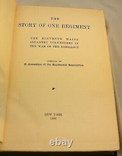THE ELEVENTH MAINE INFANTRY VOLUNTEERS 1896 First Edition Civil War Military