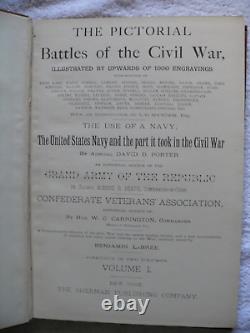 THE PICTORIAL BATTLES OF CIVIL WAR Edit by B. LaBree. New York Sherman Pub 1885