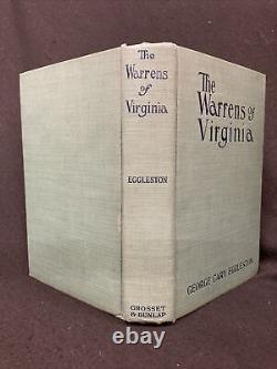 THE WARRENS OF VIRGINIA Eggleston PHOTOPLAY Edition HCDJ 1924 Civil War film