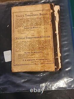 Temperance Hymn Book 1874 J. N. Stearns Rare Civil War Era Hymn Book? Antique