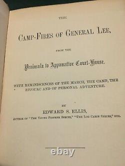 The Campfires Of General Lee By Edward S. Ellis 1886 Confederate Narrative